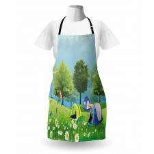 Tents in Spring Forest Apron