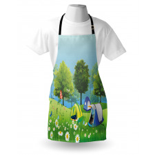 Tents in Spring Forest Apron