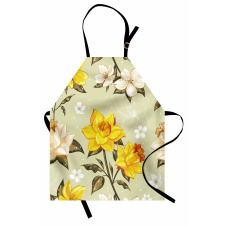 Floral Narcissus Branch Apron