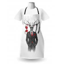 Womanizer Deer in Suit Art Apron