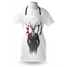 Womanizer Deer in Suit Art Apron