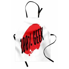 Hundred Percent Geek Wording Apron