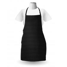 Simple Greyscale Argyle Apron