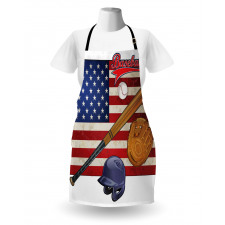 Spor Mutfak Önlüğü ABD Bayrağı Desenli