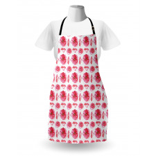 Big Anemone Petals Art Apron