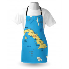 Republic of Cuba Modern Apron