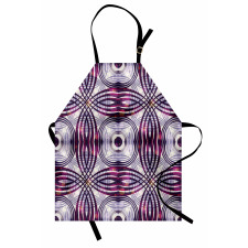 Geometric Stripe Circle Apron