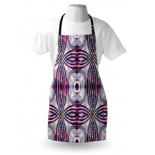 Geometric Stripe Circle Apron