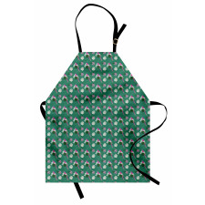 Parrot and Monstera Leaves Apron