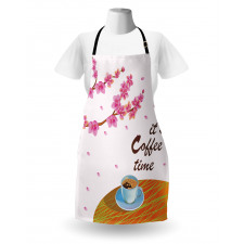 Cherry Blossom and Cup Apron