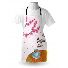 Cherry Blossom and Cup Apron