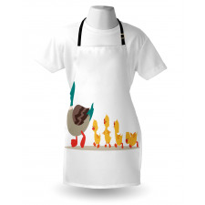 Mother Duck Babies Row Apron