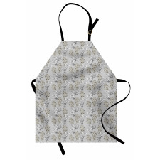 Pastel Nature Tones Flowers Apron