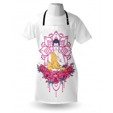 Meditation Floral Mandala Apron