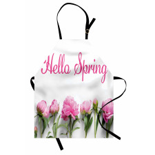 Spring Welcoming Floral Photo Apron