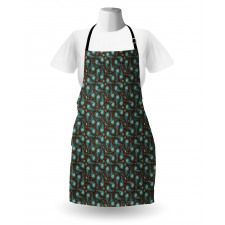 Fig Like Motifs Art Apron