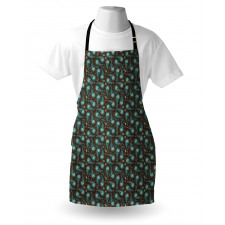 Fig Like Motifs Art Apron