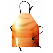 Lonely Yacht at Sunset Apron