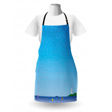 Floral Rain on Sea Apron