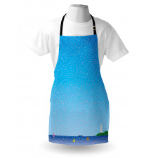 Floral Rain on Sea Apron