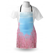 Pinkish Blossom Trees Apron