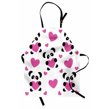 Love Pandas Hearts Apron