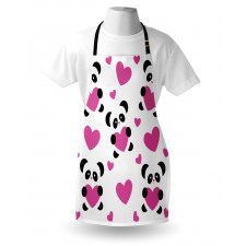 Love Pandas Hearts Apron