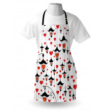 Lanterns and Hearts Apron