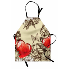 Flowers and Butterfly Apron