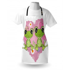 Heart in Love Flowers Apron