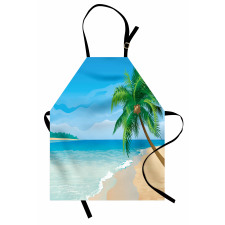 Palm Tree Calm Ocean Apron