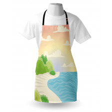 Ocean Bay Tree Sky Apron