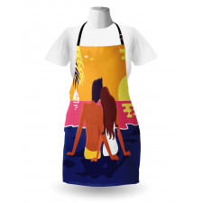 Romantic Couple Coast Apron