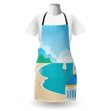 Calm Seascape Cartoon Apron