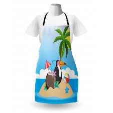 Tropic Funny Cartoon Apron