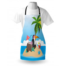 Tropic Funny Cartoon Apron