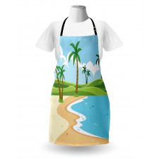 Coast with Grass Palm Apron