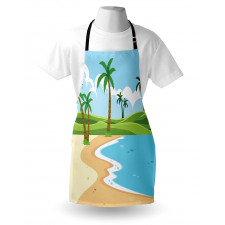 Coast with Grass Palm Apron