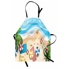 Summer Fun Cartoon Apron