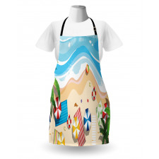 Summer Fun Cartoon Apron