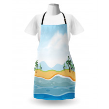 Ocean Palms Panorama Apron