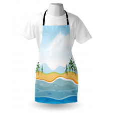 Ocean Palms Panorama Apron