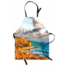 Digital Painting Sea Apron