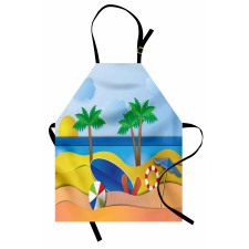 Paper Cut Art Seaside Apron