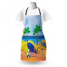 Paper Cut Art Seaside Apron