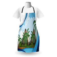 Exotic Volcano Island Apron