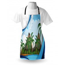 Exotic Volcano Island Apron