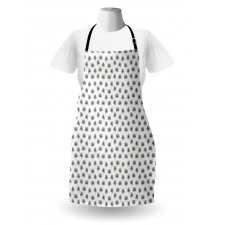 Repetitive Jungle Leaves Apron