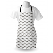 Repetitive Jungle Leaves Apron