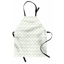 Pastel Exotic Leaves Art Apron